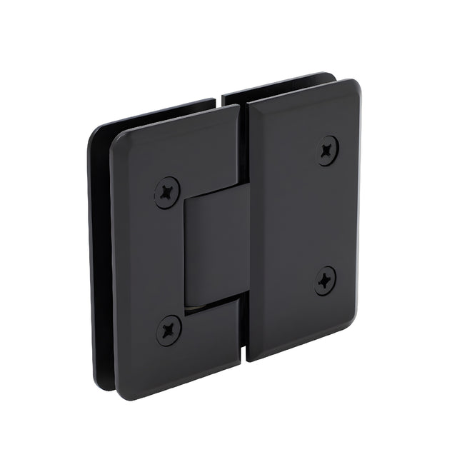 CRL Matte Black Cologne 180 Series 180º Glass-to-Glass Hinge