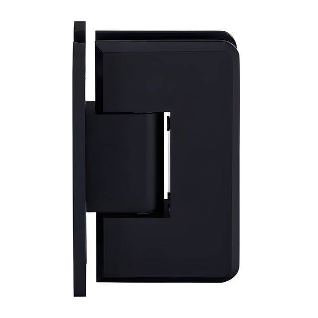 CRL Matte Black Cologne 537 Series 5 Degree Pre-Set Wall Mount 'H' Back Plate
