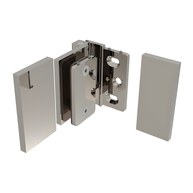 CRL Polished Chrome Como Series Wall Mount Outswing Hinge