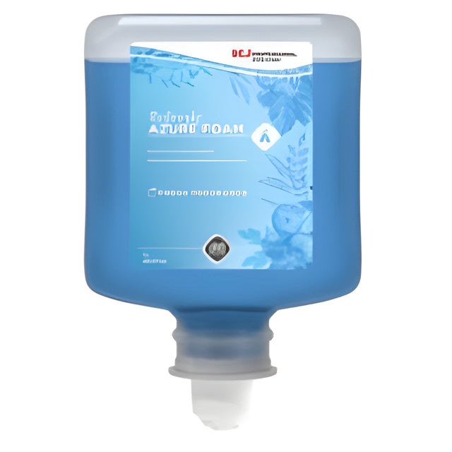 DEB Refresh Azure Foam, Fresh Apple Scent Handwash- 1 Litre x 4 Cartridges / Case