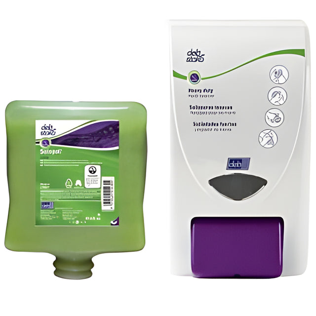 DEB Solopol Lime, Medium-Heavy Duty Hand Wash – 2 L x 4 Cartridges / Case