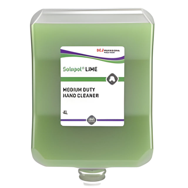 DEB Solopol Lime, Medium-Heavy Duty Hand Wash – 4 L x 4 Cartridges / Case