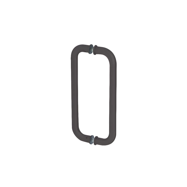 CRL Dark Bronze 10" Back-to-Back Glass Mounted Standard Pull Handle