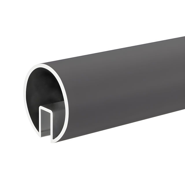 CRL Dark Bronze 3-1/2" Extruded Aluminum Cap Rail for 1/2" or 5/8" Glass - 240"