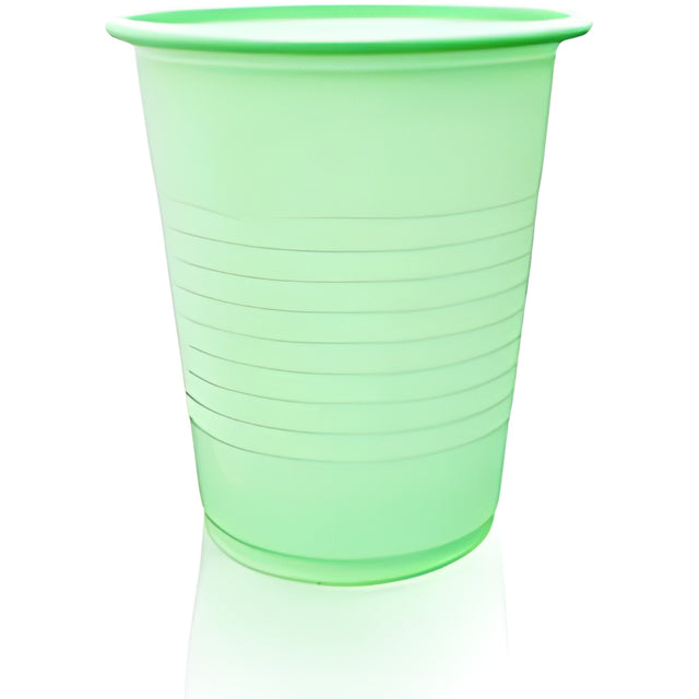 Dental Cups, Plastic, 5 oz- Green, 1000 / Case