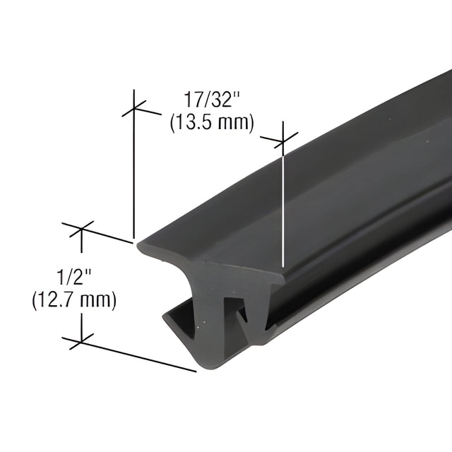 CRL-U.S. Aluminum Black EPDM Universal Storefront Gasket - 500'