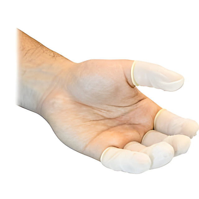 Disposable Latex Finger Cots, Medium – 144/Box