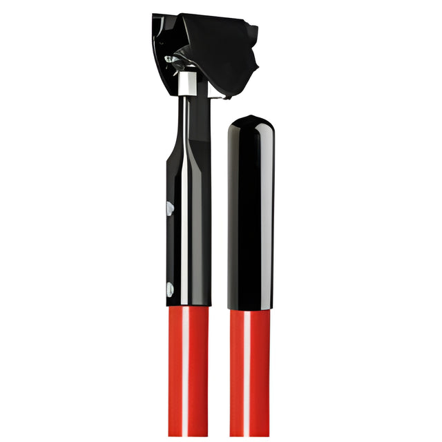 Dust Mop Handle, Snapper Style, Fiberglass, Red, 60"- 1 Ea