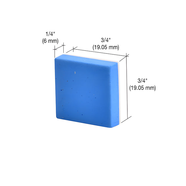 CRL 3/4" x 3/4" Non-Adhesive EVA Blue Shipping Pads