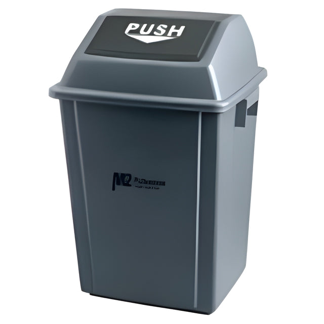 EZ-Push Garbage Container with Lid, 40 L- 1 Ea