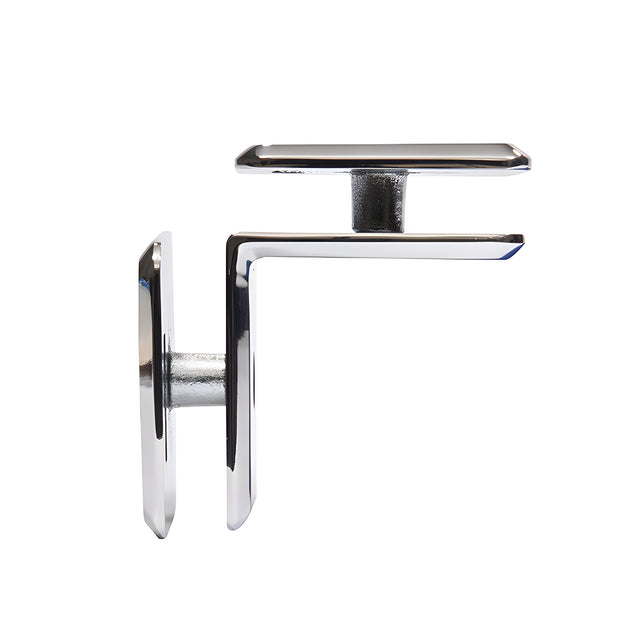 CRL Polished Chrome Estate Series 90 Degree Glass-to-Glass Clamp