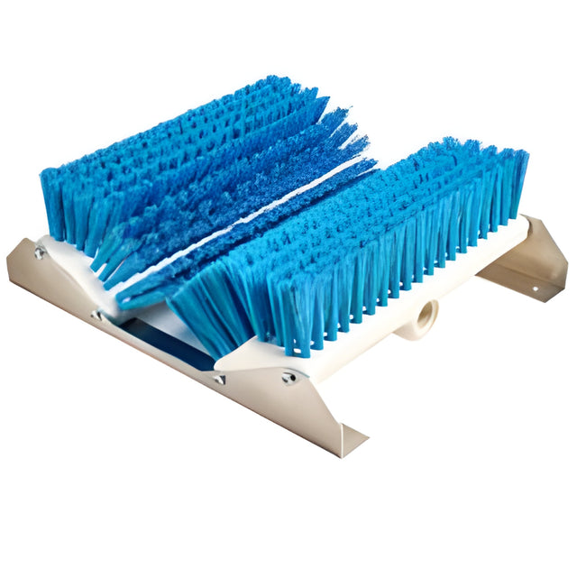 Extra Stiff Boot & Shoe Brush with Mounting Bracket, Blue – 1 Ea