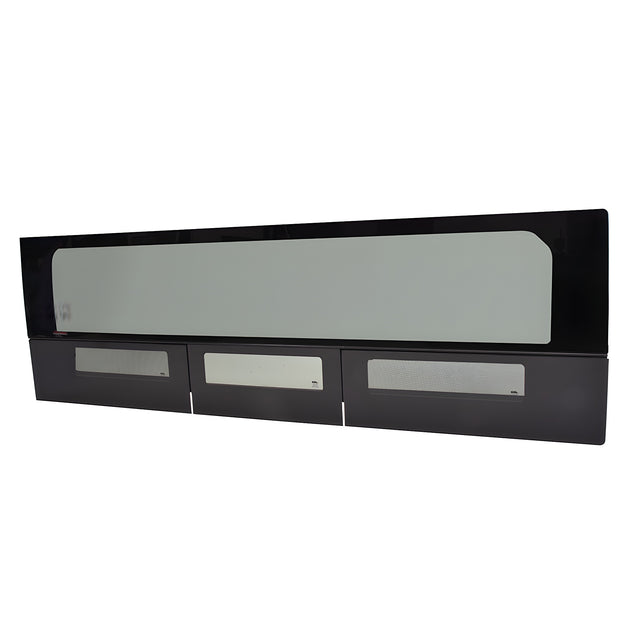 CRL 2014+ OEM Design 'All-Glass' Look Ram ProMaster 159” Wheelbase T-Vent Window Drivers Side Quarter Panel