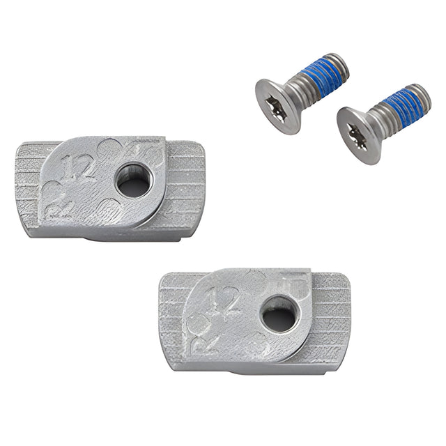 Fallbrook XL Hammer Head Nuts for 3/8" or 1/2" Glass (1 Pair)