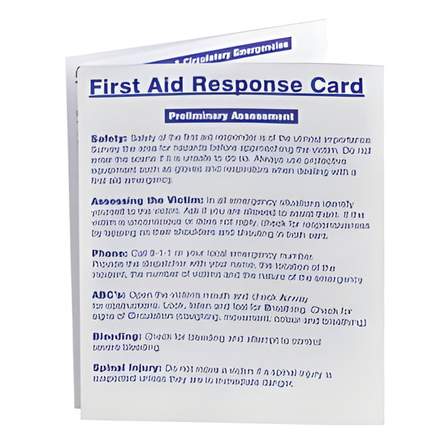 First Aid Response Card – 25/Pack