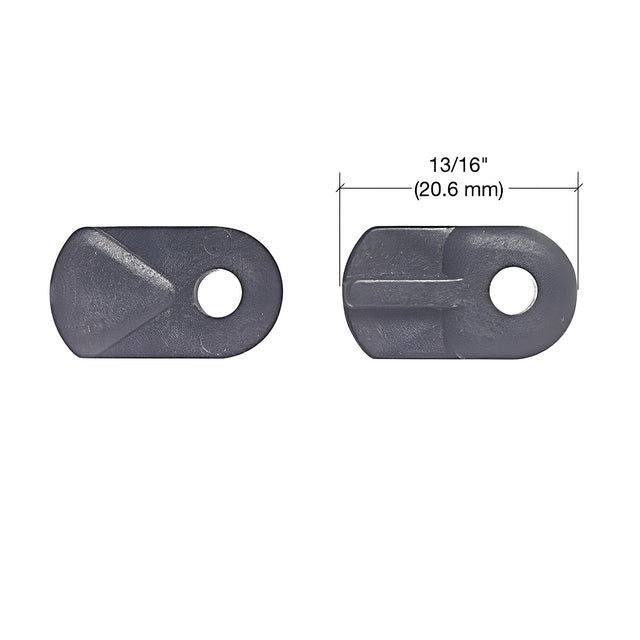 CRL Black Nylon Flush Screen Clips - Pack