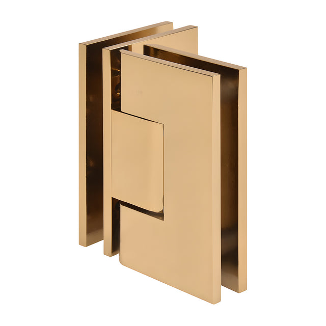 CRL French Gold Vienna 092 Series 90 Degree Glass-to-Glass Hinge