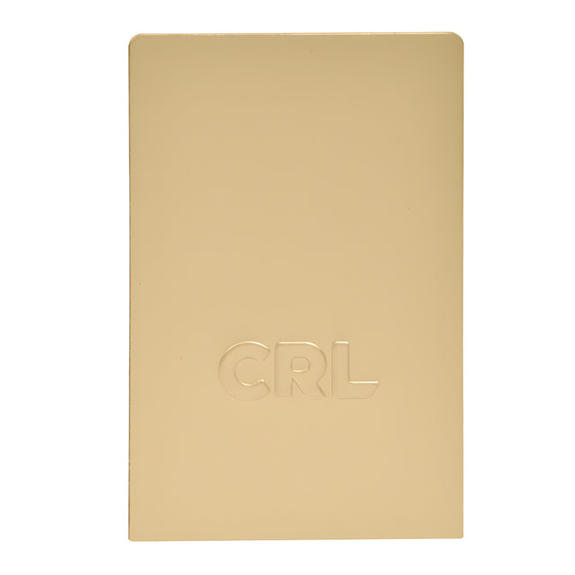 CRL Satin Brass End Cap for L25S Series Standard Square Base Shoe