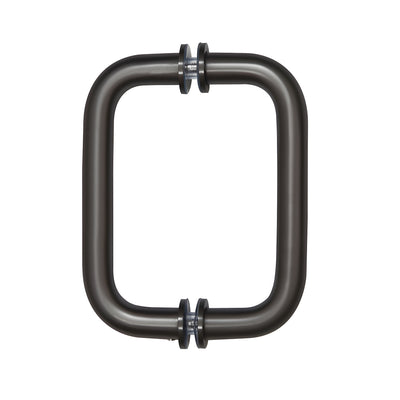 CRL Oil Rubbed Bronze 6" Tubular Back-to-Back 3/4" Diameter Shower Door Pull Handles