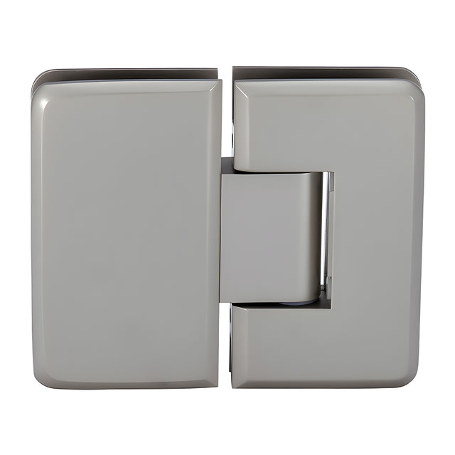 CRL Satin Nickel Cologne 180 Series 180º Glass-to-Glass Hinge