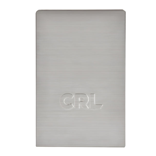 CRL Brushed Stainless End Cap for B5S Series Standard Square Base Shoe