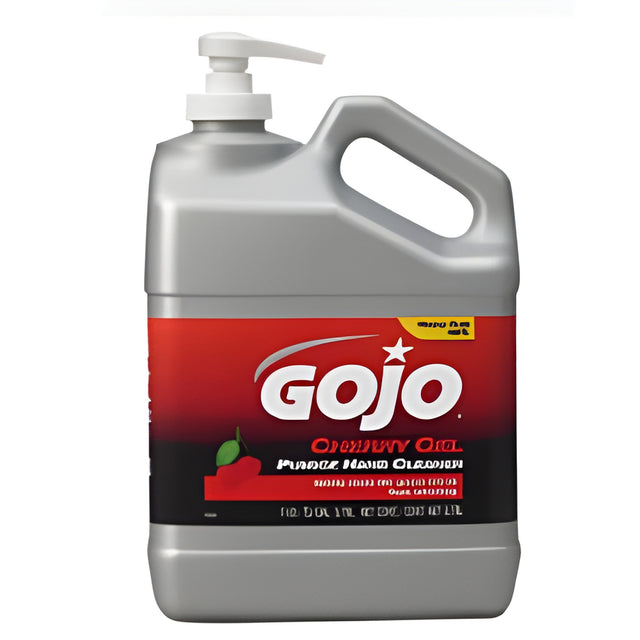 GOJO Cherry Gel Pumice Hand Cleaner- 1 Gallon x 2 Pump Bottles / Case