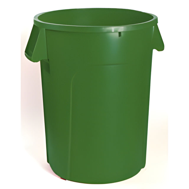 Garbage Container, 32 Gal, Green- 1 Ea, 32 Gallon