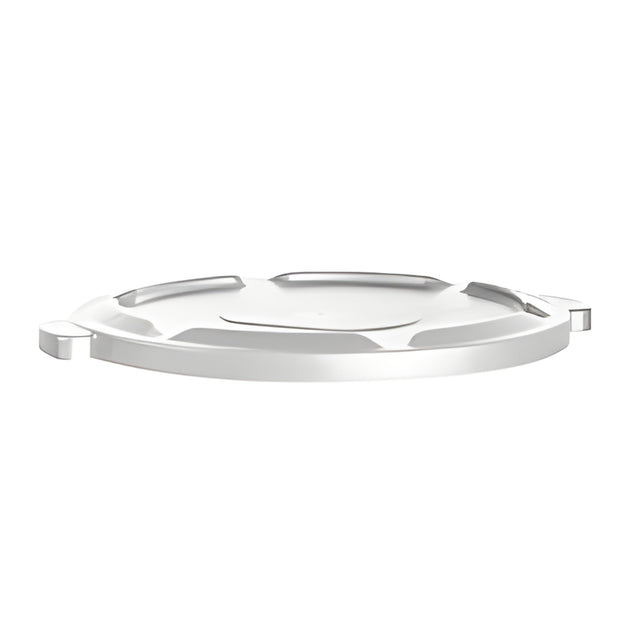 Garbage Container Lid, 44 Gal, White- 1 Ea, 44 Gallon