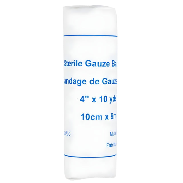 Gauze Roll, 10cm x 9m- 12 Rolls / Bag
