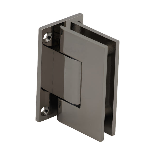 CRL Polished Nickel Geneva 337 Series Adjustable Wall Mount Full Back Plate Hinge