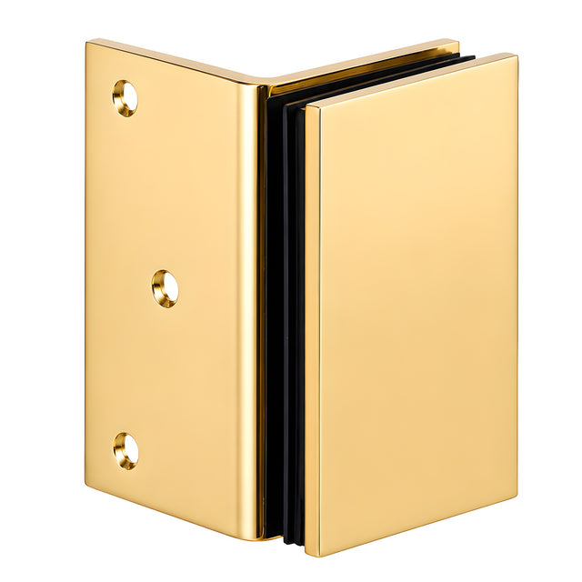 CRL Unlacquered Brass Geneva Series Wall Mount Bracket