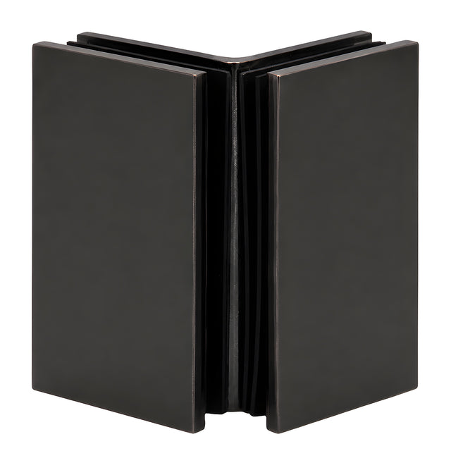 CRL Oil Rubbed Bronze Geneva Series Glass-to-Glass Bracket