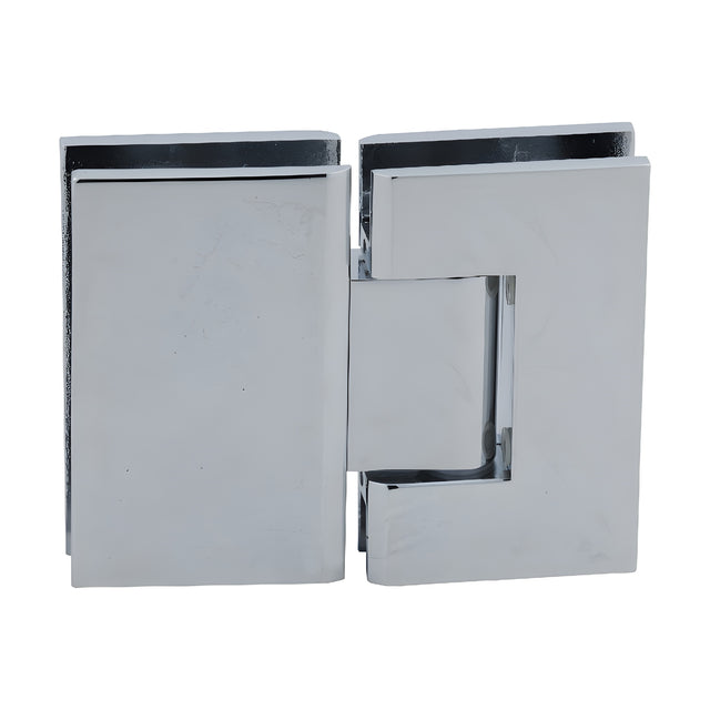 CRL Polished Chrome Geneva 580 Series 180 Degree Glass-to-Glass Hinge with 5 Degree Offset