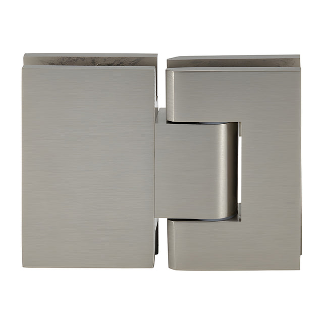 CRL Brushed Nickel Geneva 380 Series Adjustable 180 Degree Glass-to-Glass Hinge