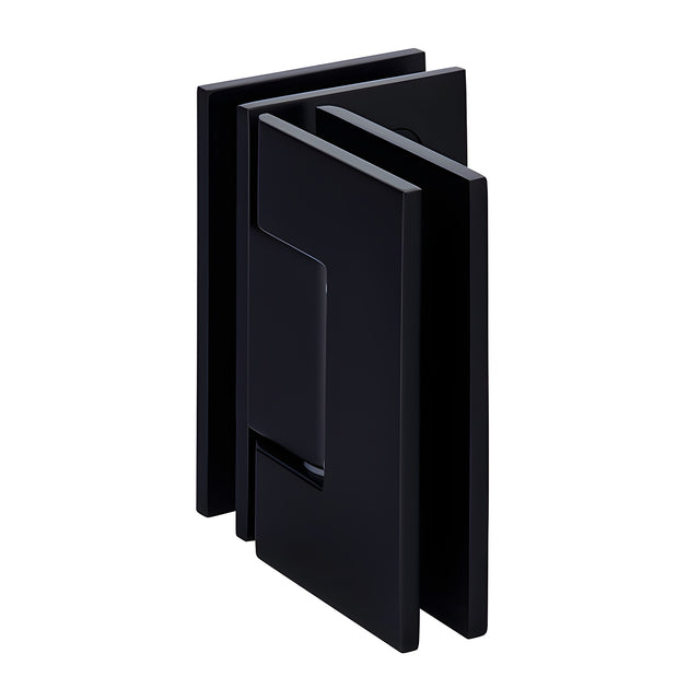 CRL Matte Black Geneva 092 Series 90 Degree Glass-to-Glass Hinge