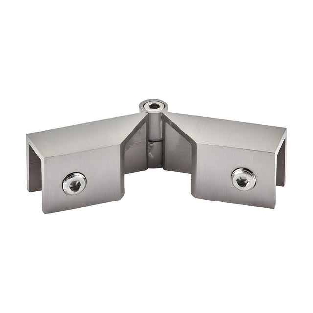 CRL Brushed Nickel Adjustable "Sleeve Over" Glass Clamp