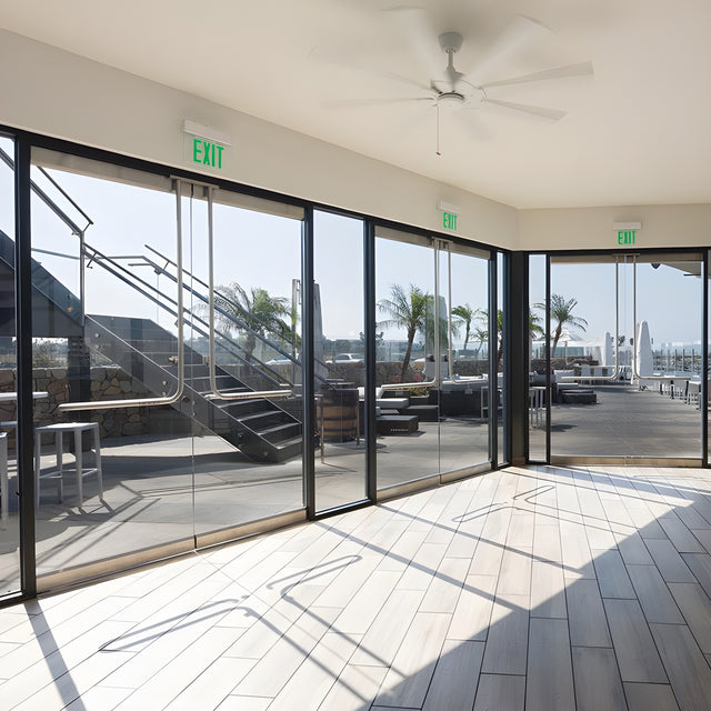 CRL-Blumcraft® Satin Anodized 150 Series Entrance Door - 1/2" Glass