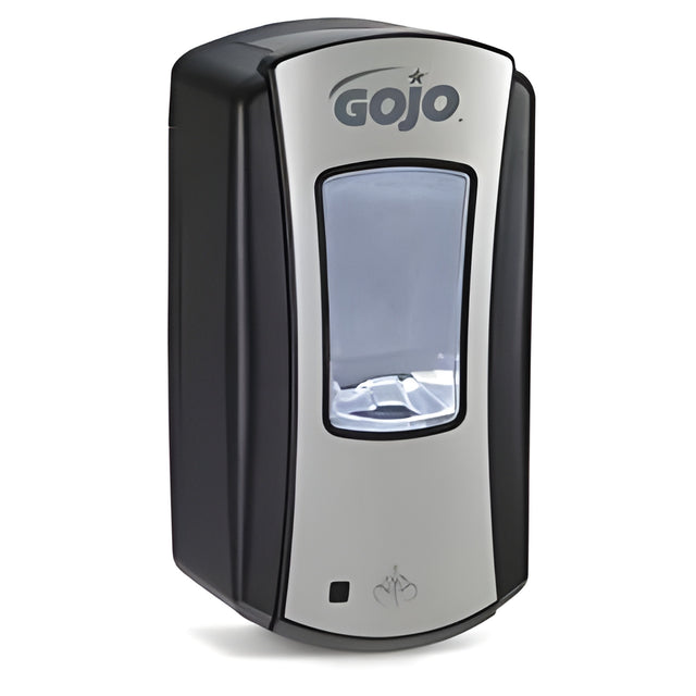 Gojo LTX-12 Touch-Free Dispenser for GOJO Foam Soap, Brushed Chrome Black- 1 Ea
