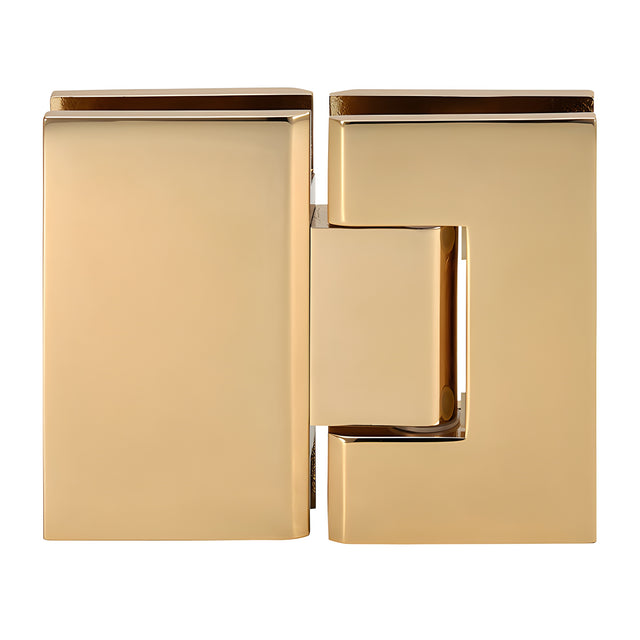 CRL Gold Plated Geneva 180 Series 180 Degree Glass-to-Glass Standard Hinge