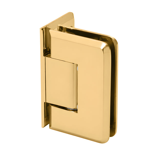 CRL Gold Plated Pinnacle 044 Series Wall Mount Offset Back Plate Hinge