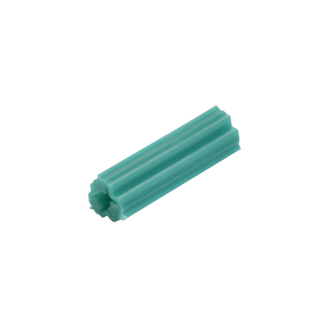 CRL 1" Length Green Plastic Screw Anchors - 1/4" Hole