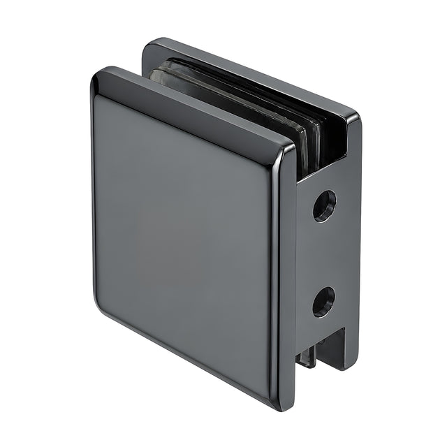 CRL Gun Metal Beveled Style Notch-in-Glass Fixed Panel U-Clamp