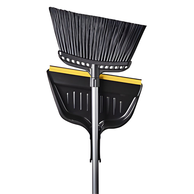 Hercules Industrial Angle Broom, 16" with 48" Handle and XL Dustpan – 4/Case