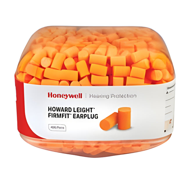 Howard Leight FirmFit Earplugs, Bulk Canister, One Size Fits All – 400 Pairs
