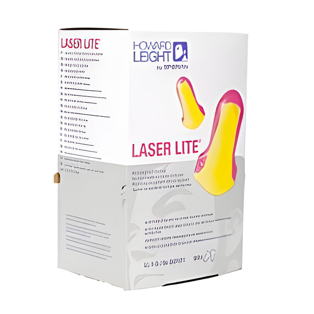 Howard Leight Laser Leight Ear Plugs, Uncorded, One Size Fits All – 500/Dispenser