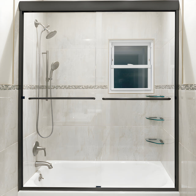 CRL Oil Rubbed Bronze 72" x 72" Cottage DK Series Sliding Shower Door Kit With Metal Jambs for 3/8" Glass