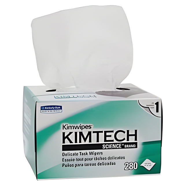 Kimtech 34120 Science Kimwipes Delicate Task Wipes, White, 286 Sheets / Box- 30 Boxes / Case