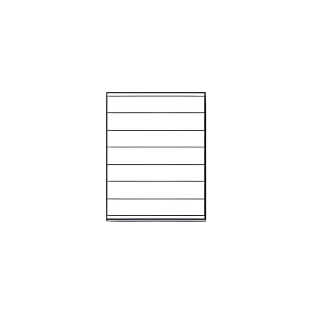 Laser Printer Label Sheets, 1.5" x 8.5"- 7 Labels/ Sheet x 100 Sheets
