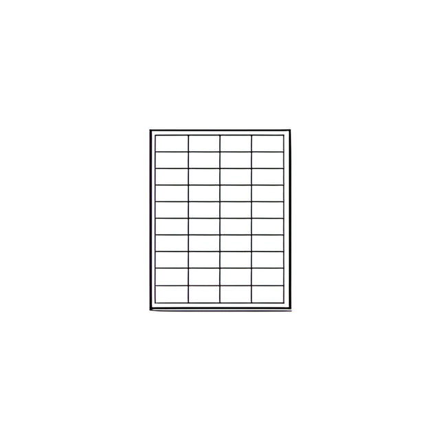 Laser Printer Label Sheets, 1" x 2"- 40 Labels/ Sheet x 100 Sheets
