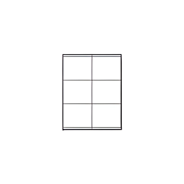 Laser Printer Label Sheets, 3.5" x 4.25"- 6 Labels/ Sheet x 100 Sheets